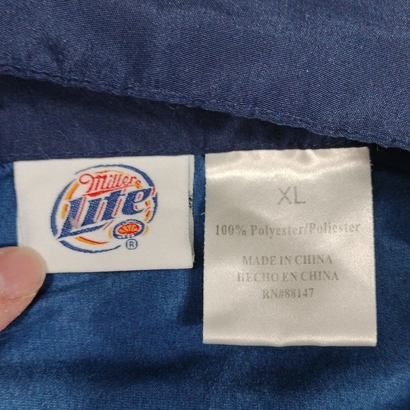 Miller Lite mens short sleeved button down shirt - Picture 2 of 13